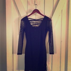 Black sexy small tight dress